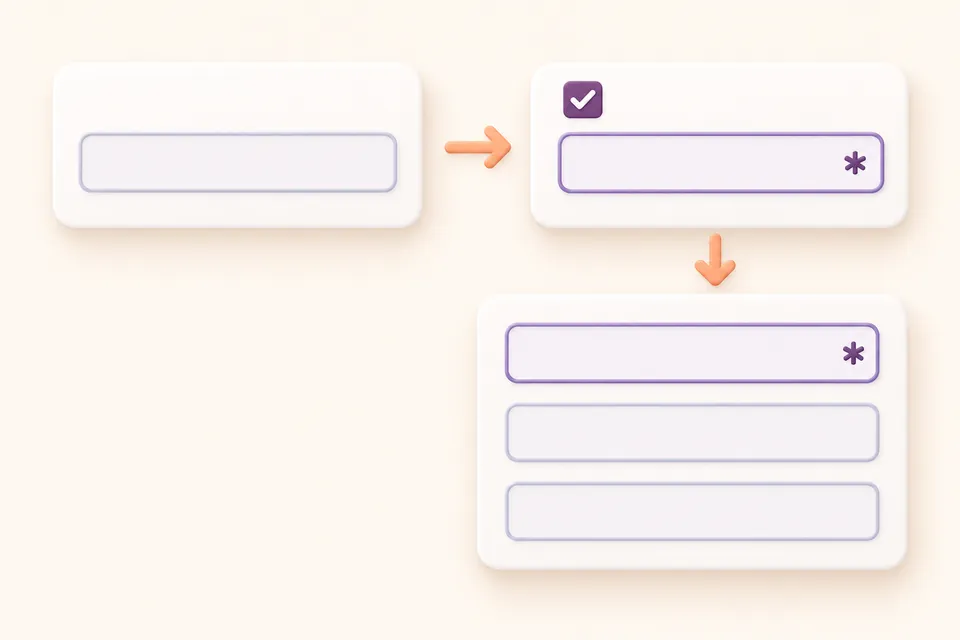 An optional text field becomes required and appears in the checkout with an asterisk.